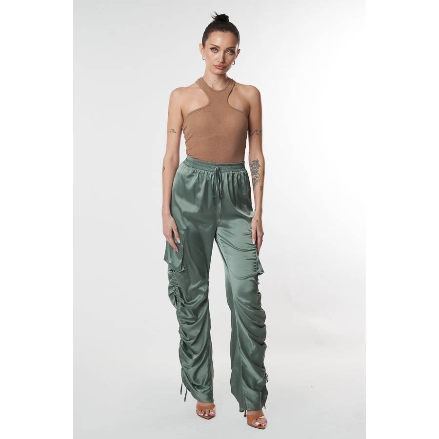 SMOKESHOW SATIN CARGO PANTS