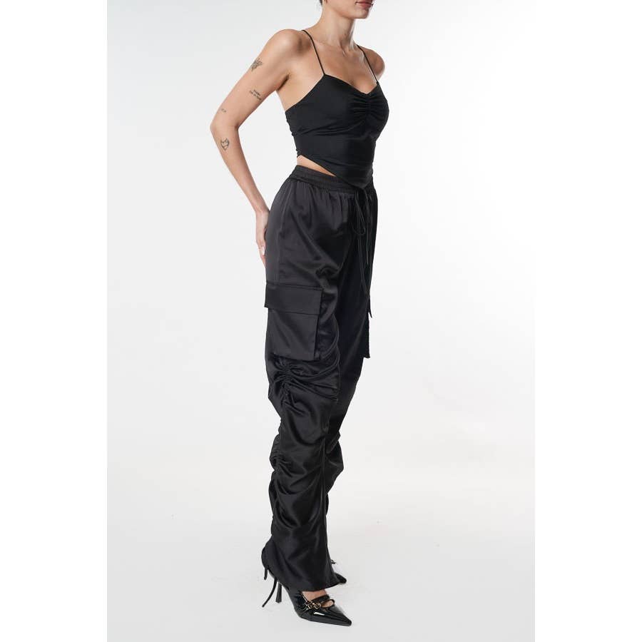 SMOKESHOW SATIN CARGO PANTS