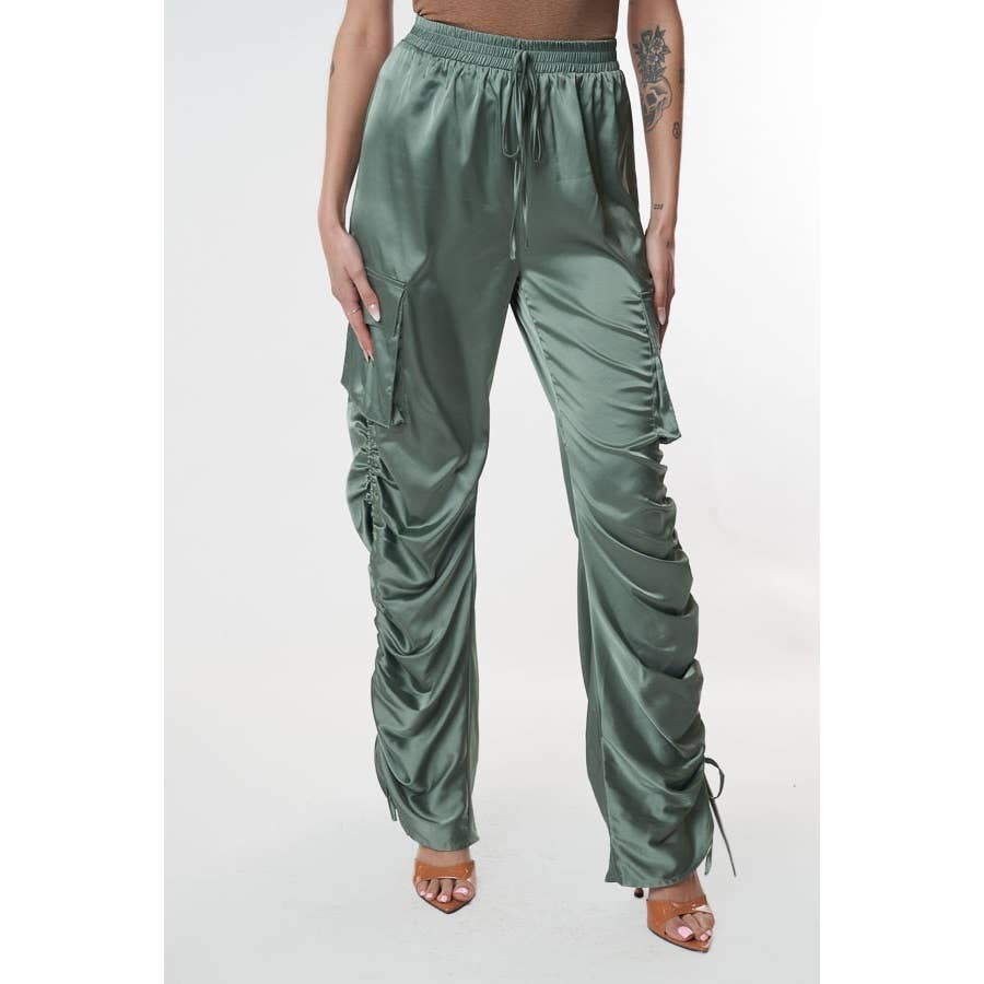 SMOKESHOW SATIN CARGO PANTS