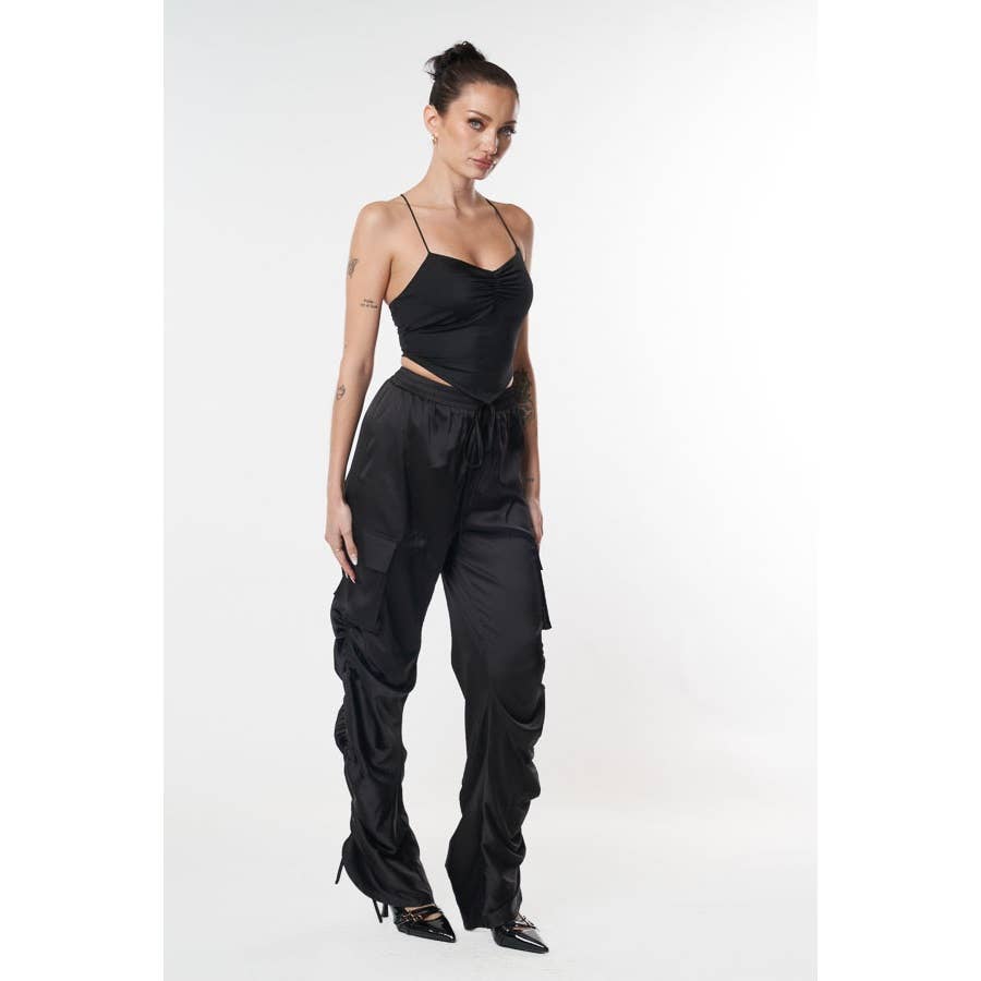 SMOKESHOW SATIN CARGO PANTS