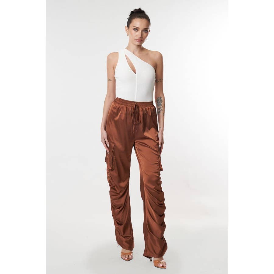 SMOKESHOW SATIN CARGO PANTS