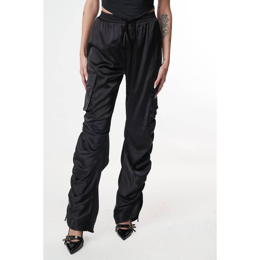 SMOKESHOW SATIN CARGO PANTS